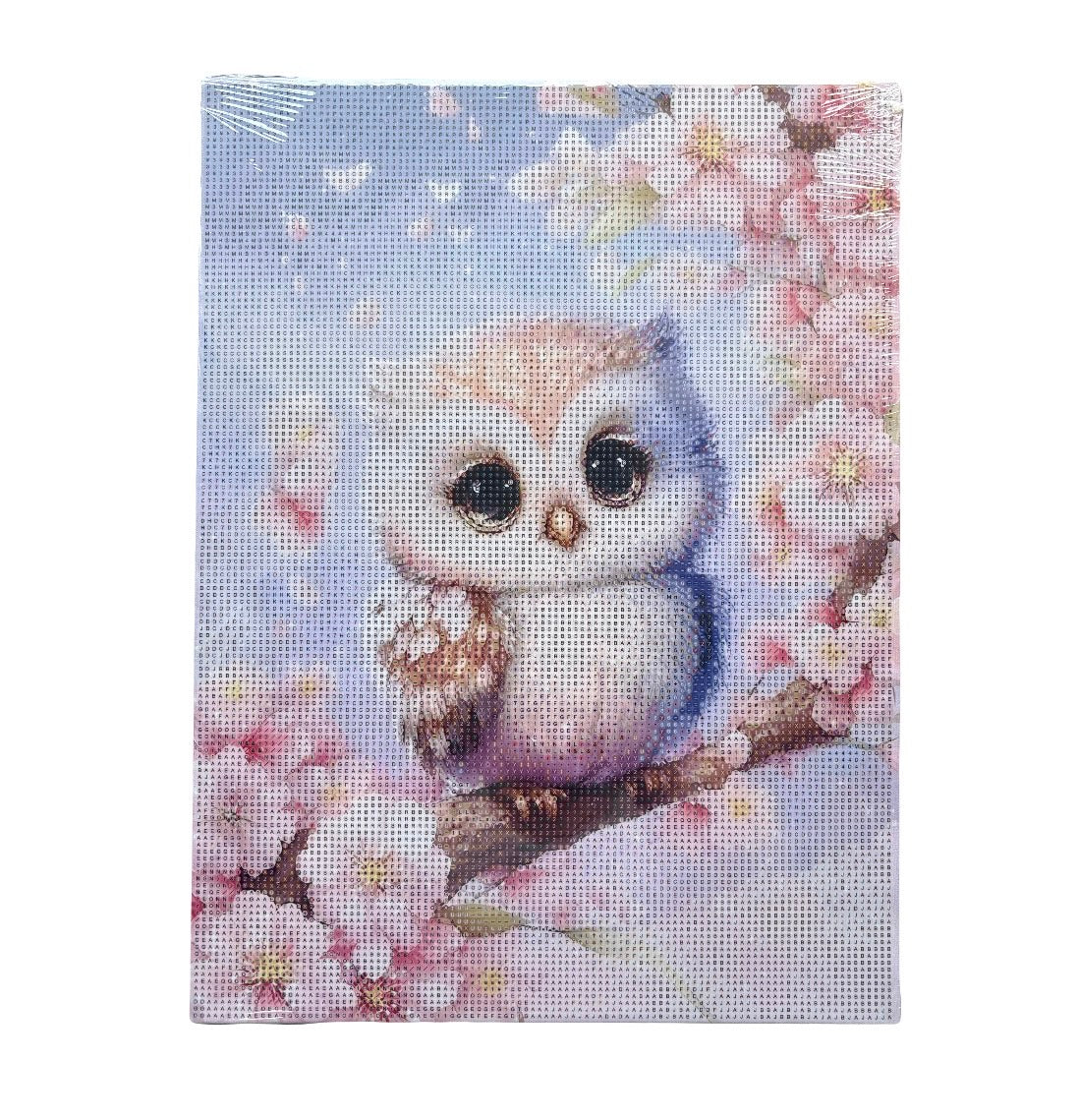 Malen nach Zahlen Diamond Painting "Eulenbaby" 30 x 40 cm