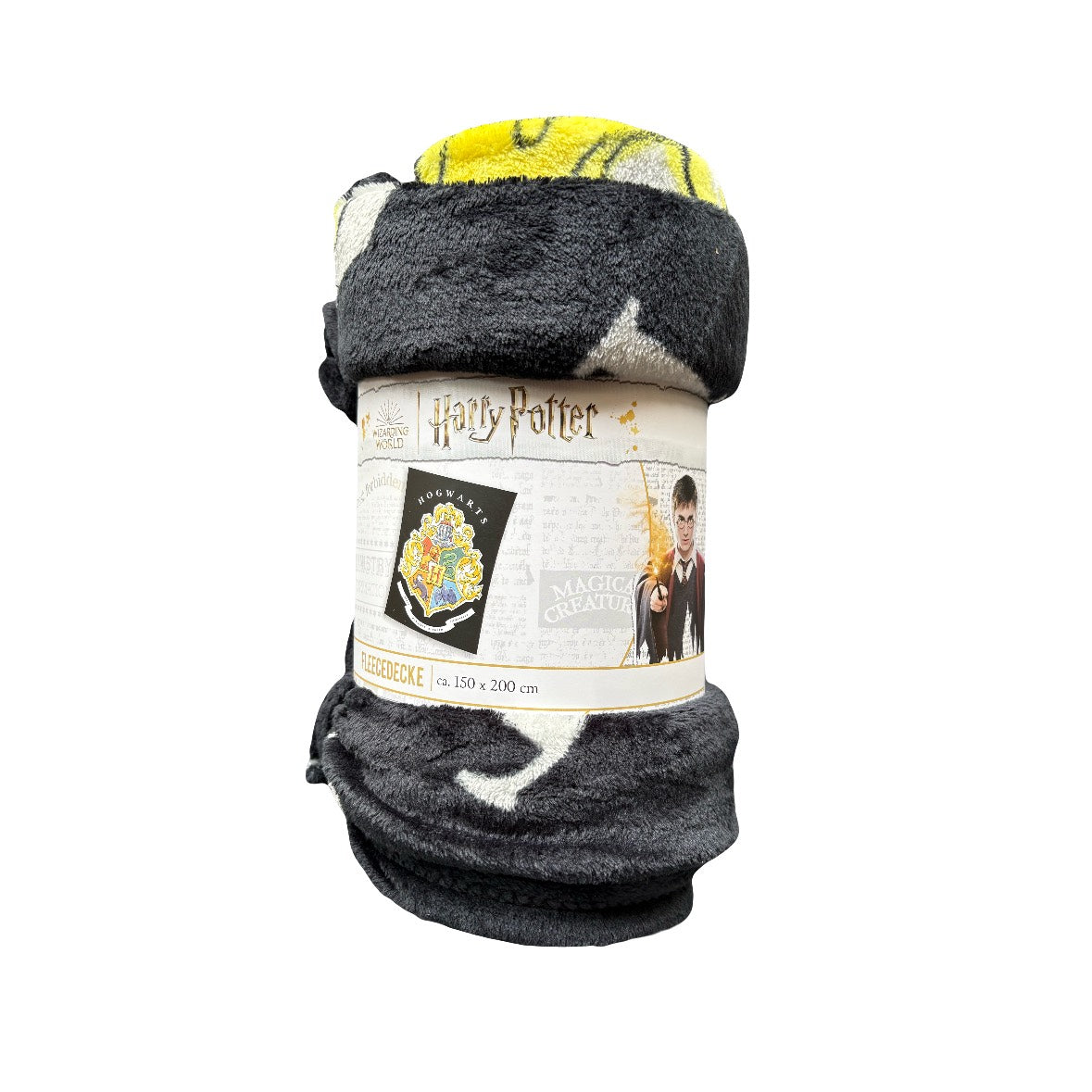 Harry Potter Fleecedecke Schwarz 150x200cm