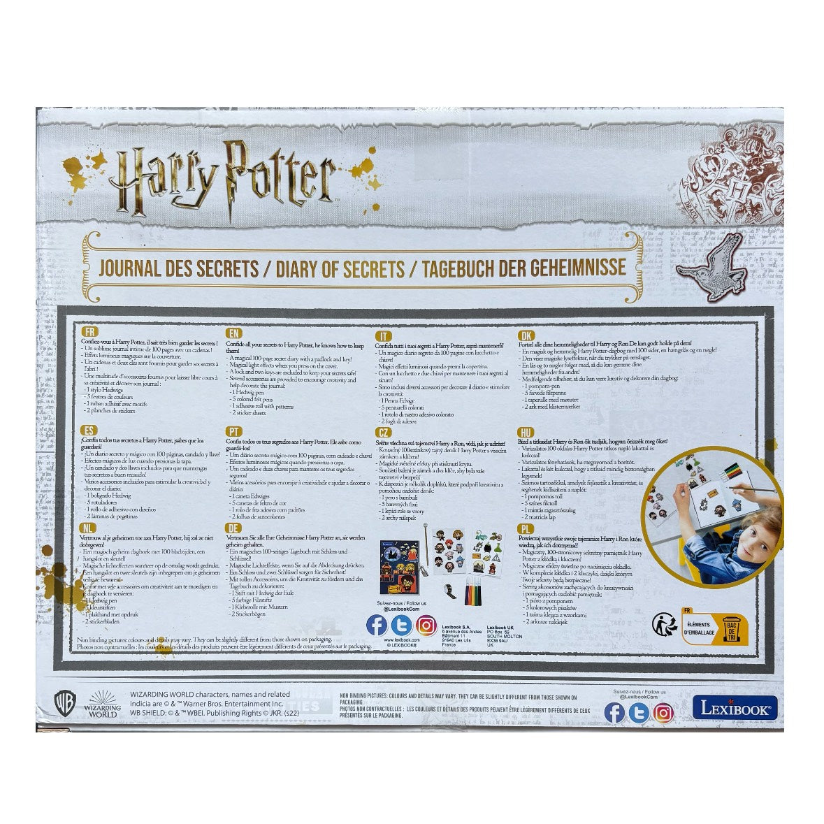 Lexibook Harry Potter Tagebuch der Geheimnisse