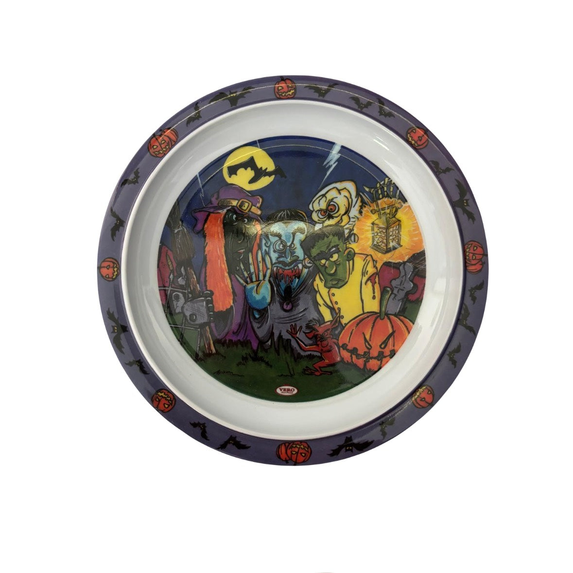 Vero Kindergeschirr 3-Set Halloween Teller, Schüssel, Tasse