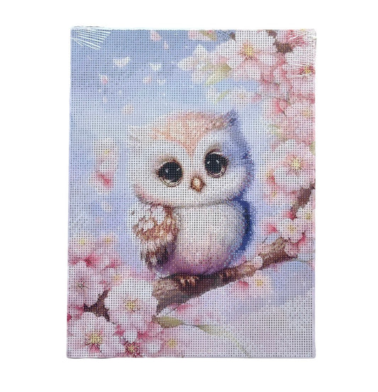 Malen nach Zahlen Diamond Painting "Eulenbaby" 30 x 40 cm