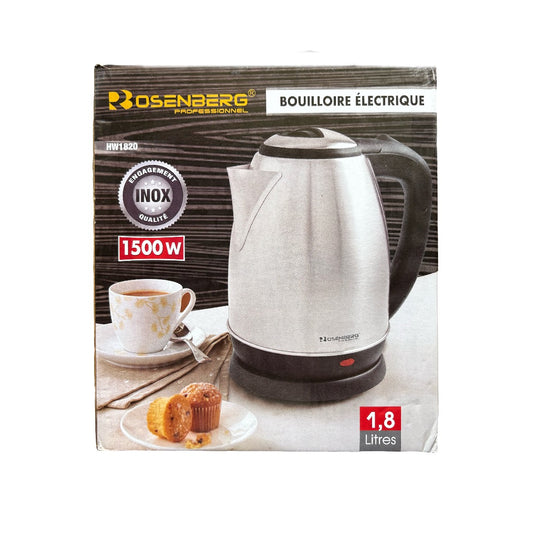 Rosenberg 1,8L Wasserkocher (Edelstahl)