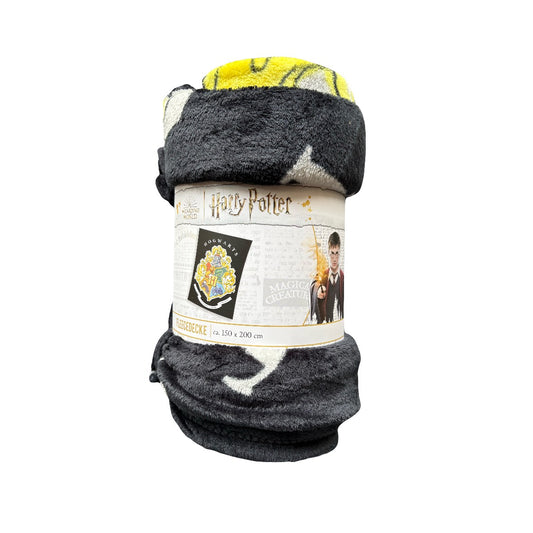 Harry Potter Fleecedecke Schwarz 150x200cm