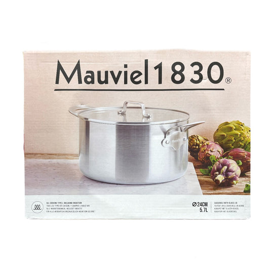 Mauviel 1830 Edelstahl Kochtopf 5,7 L 24 cm