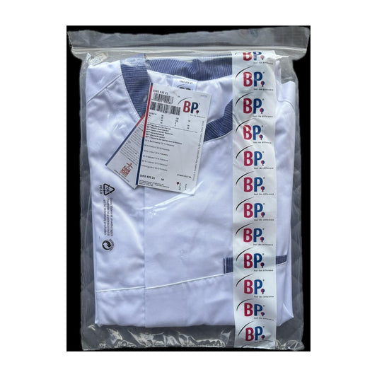 BP Kochjacke für Herren Weiß/Blau