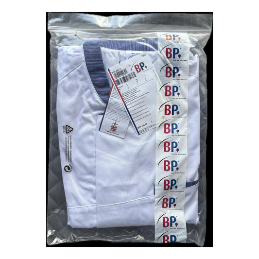 BP Kochjacke für Herren Weiß/Blau