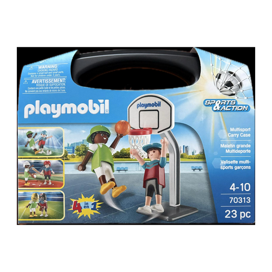Playmobil Multisport Koffer 4 in 1 Sport & Action, Basketball, Fußball
